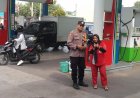 Patroli Dialogis Polsek Astanajapura Polresta Cirebon di SPBU Kanci, Sampaikan Pesan Kamtibmas