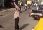 Polsek Plered Polresta Cirebon Laksanakan Pengaturan Lalu Lintas Pagi di Jalur Pantura, Prioritaskan Keselamatan Pelajar