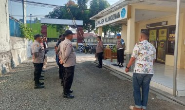 Kapolsek Klangenan Laksanakan Apel Pagi, Tekankan Disiplin dan Pembinaan Anggota