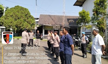 Kapolsek Talun Pimpin Apel Pengamanan Audiensi