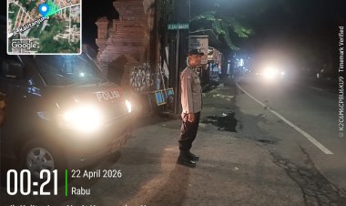 Berikan Rasa Aman dan Nyaman Kepada Masyarakat, Polsek Talun Giatkan Patroli Malam.