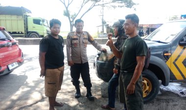 Cegah Kejahatan Jalanan, Polsek Gebang Intensifkan Patroli di Jalur Pantura