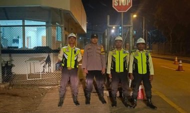 Patroli Objek Vital, Polsek Astanajapura Antisipasi C3 dan Gangguan Kamtibmas