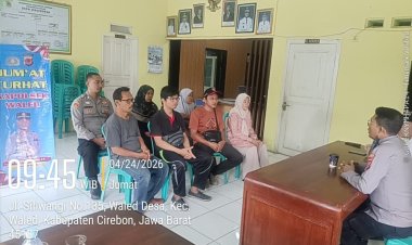 Polsek Waled Fokus Keselamatan Warga Bantaran Sungai Cisanggarung